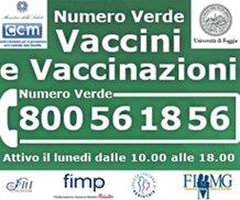 Attivo il Numero Verde per Vaccini e Vaccinazioni